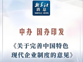中共中央办公厅 国务院办公厅关于完善中国特色现代企业制度的意见